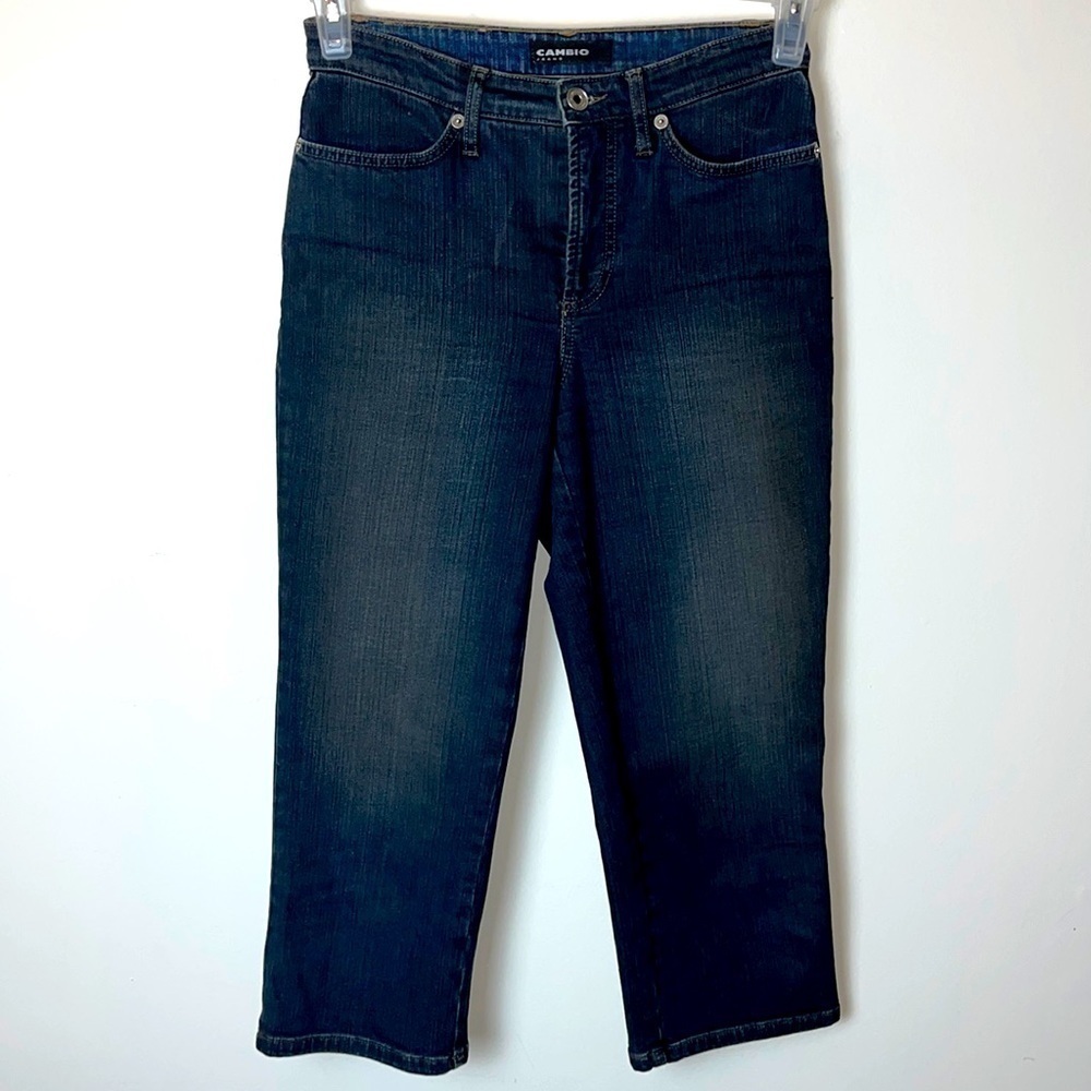 Cambio Karen slightly dirty look cropped jeans. Size 4.